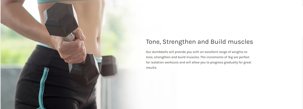 Woman lifting dumbbell